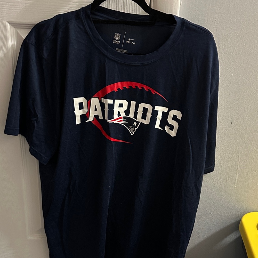 Nike Navy Patriots Graphic Tee